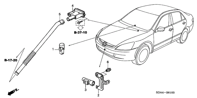 BODY / AIR CONDITIONING/A/C SENSOR for 2005 Honda ACCORD SEDAN #1
