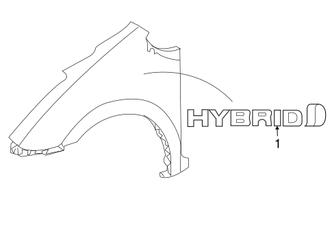 BODY/EXTERIOR TRIM - FENDER for 2008 Toyota Prius #1