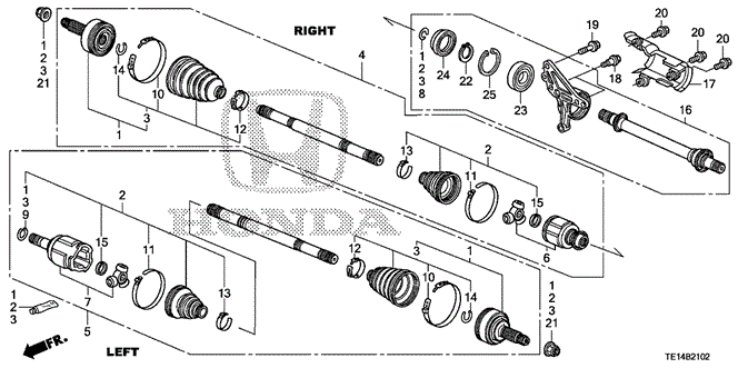 Chassis/Driveshaft - Half Shaft (V6) (AT) for 2012 Honda ACCORD COUPE #1