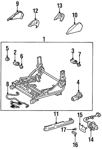 ELECTRICAL/POWER SEATS for 1996 Toyota Avalon #1