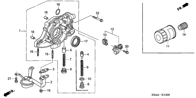 ENGINE/OIL PUMP - OIL STRAINER for 2004 Honda CIVIC SEDAN #1
