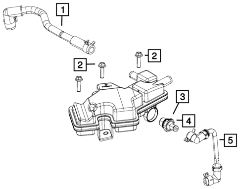 Crankcase Ventilation for 2016 Fiat 500X #0
