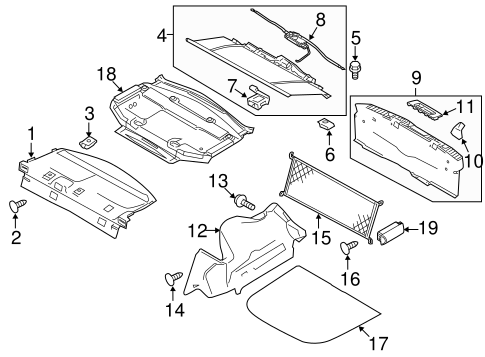 Body/Interior Trim - Rear Body for 2015 Ford Taurus #1