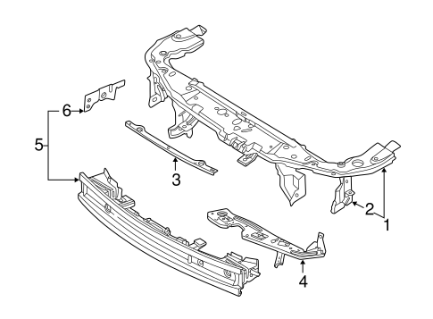 9-5 RADIATOR SUPPORT