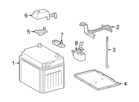 ELECTRICAL/BATTERY for 2015 Toyota Highlander #1