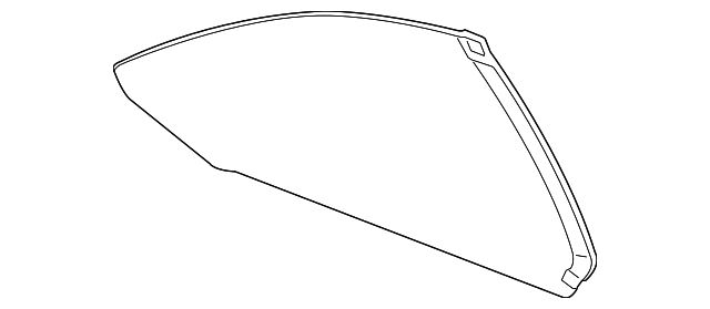 25855759 Деталь QUARTER GLASS, RIGHT