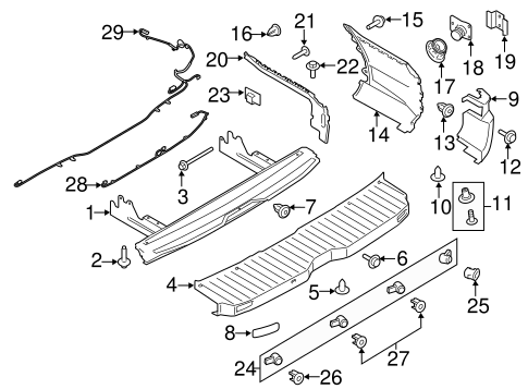 Body/Bumper & Components - Rear for 2015 Ford Transit-350 HD #1