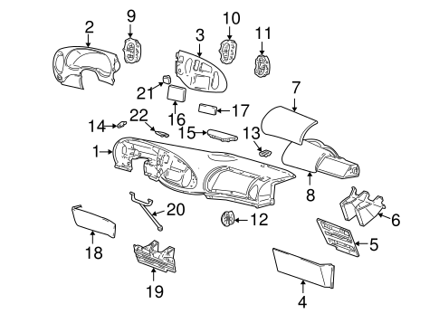 Body/Instrument Panel for 1998 Ford E-350 Econoline #1