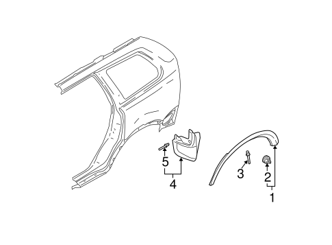 XC90 EXTERIOR TRIM - QUARTER PANEL 2