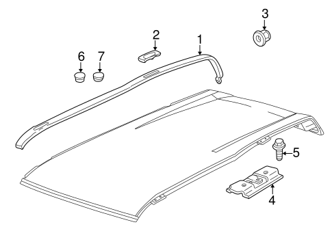 Freelander EXTERIOR TRIM - ROOF