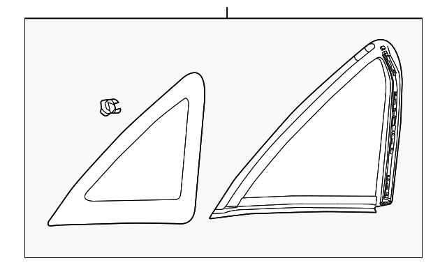 CP9Z-5429710-A Деталь QTR GLASS, RIGHT