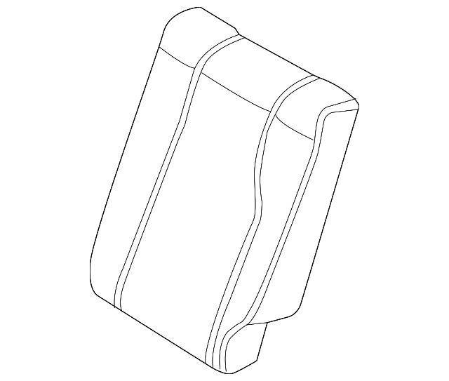 LR036552 Деталь SEAT BACK COVER, RIGHT