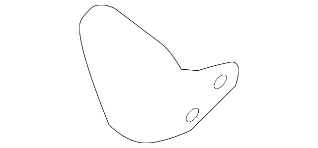 LR038202 Деталь UPPER TRIM PANEL LOWER BRACKET, RIGHT