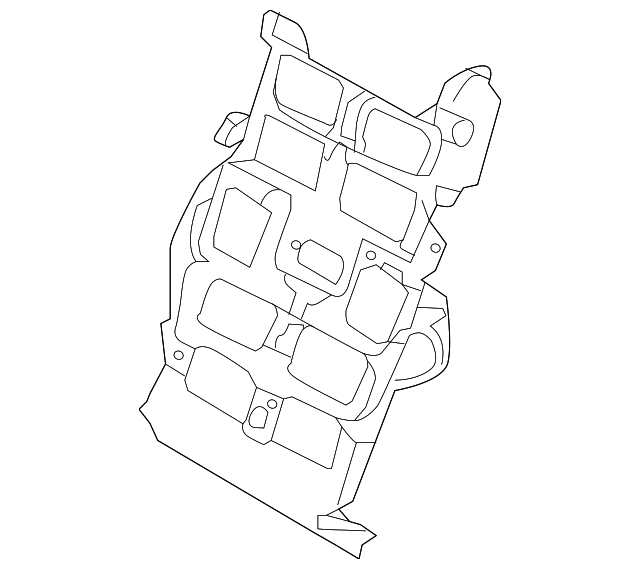 LR034644 Деталь LUMBAR SUPPORT, LEFT