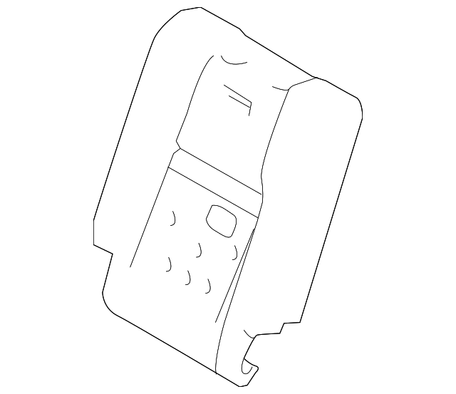 LR036822 Деталь SEAT BACK PAD, RIGHT