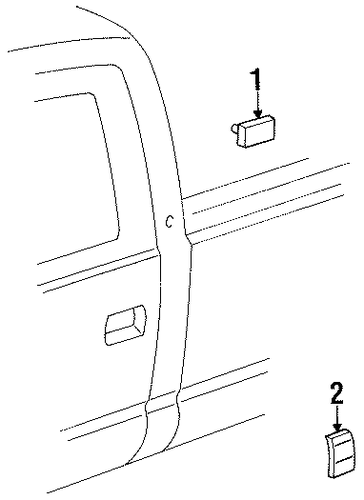 K3500 Pickup EXTERIOR TRIM - CAB 2