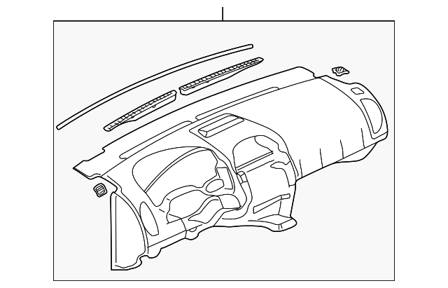 15217239 Деталь UPPER DASH PANEL