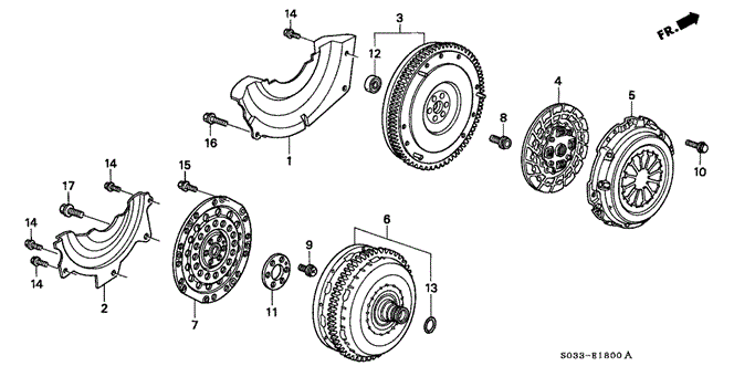 ENGINE/CLUTCH - TORQUE CONVERTER for 1996 Honda CIVIC HATCHBACK #1