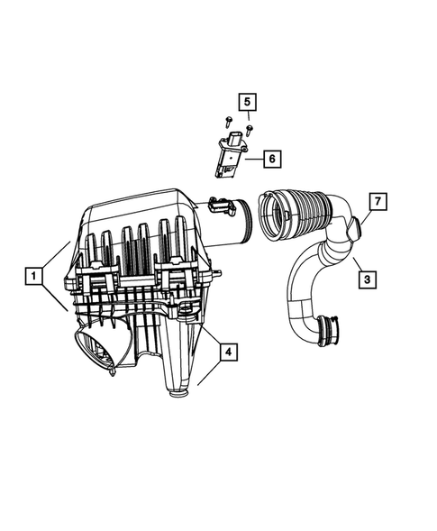 Air Cleaner for 2009 Chrysler Town & Country #1