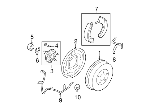 Brakes/Rear Brakes for 2008 Ford Escape #1