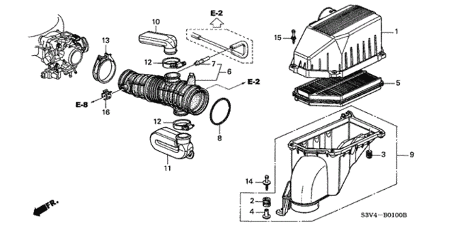 Air Cleaner (1) for 2001 Acura MDX #0