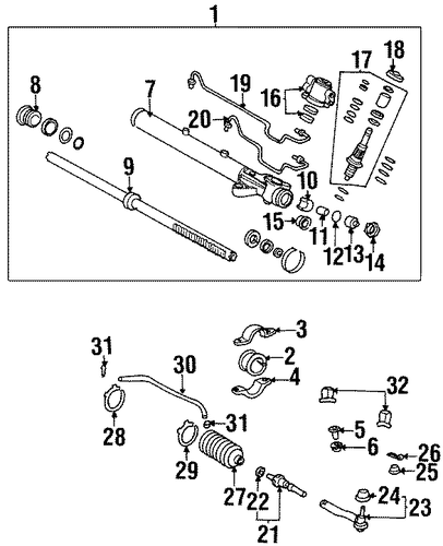 Gear Assembly - Honda (53601-S30-A02) Gear Assembly - Honda (53601-S30-A02)