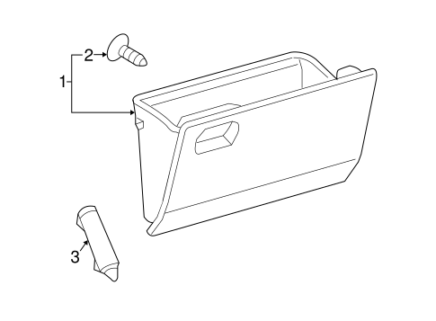 BODY/GLOVE BOX for 2009 Toyota Yaris #1
