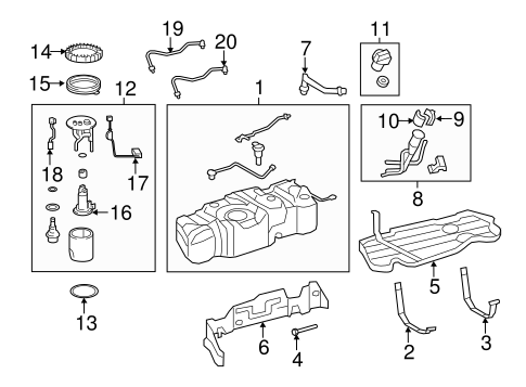 FUEL SYSTEM/FUEL SYSTEM COMPONENTS for 2014 Toyota Tundra #1