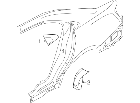 Taurus EXTERIOR TRIM - QUARTER PANEL
