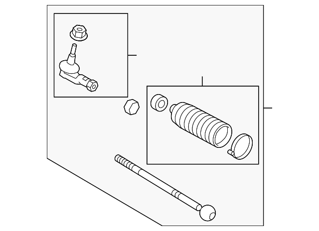 LR010667 TIE ROD ASSY, LEFT