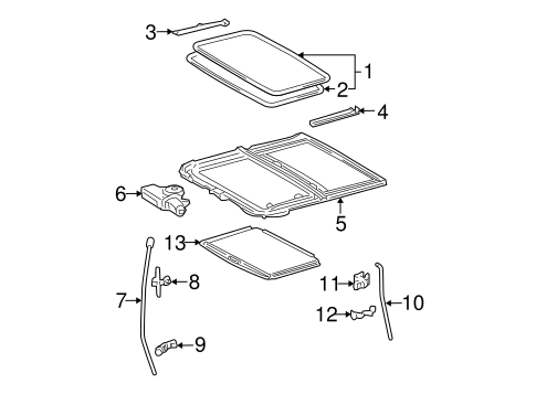 BODY/SUNROOF for 2005 Toyota Camry #2