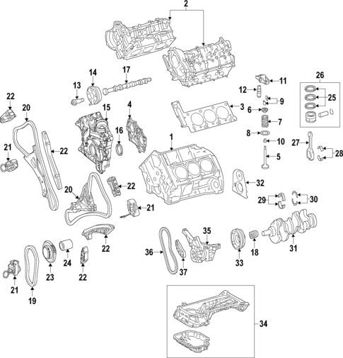 Oil Pan for 2015 Mercedes-Benz GL 450 #0