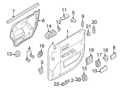 Body/Interior Trim - Front Door for 2013 Ford Flex #2