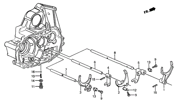 MT Shift Fork - Setting Screw for 1987 Honda Civic #0