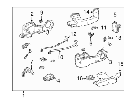 HVAC/AUXILIARY HEATER & AC for 1999 Toyota Sienna #2