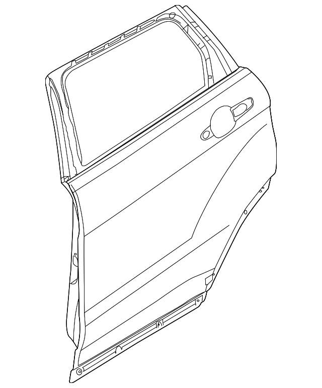 LR028556 Деталь DOOR SHELL, RIGHT