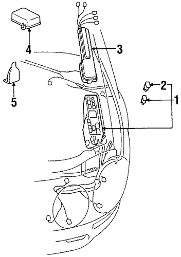ELECTRICAL/FUSE BOX for 1997 Toyota Celica #1