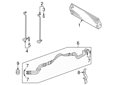 Cayenne TRANS OIL COOLER