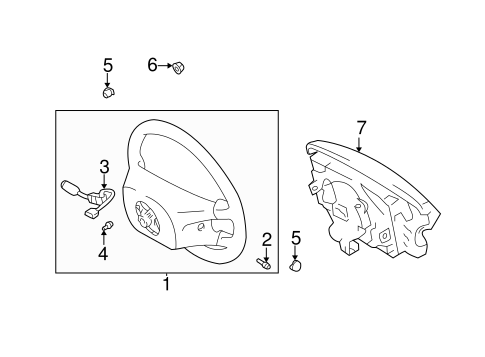STEERING/STEERING WHEEL & TRIM for 2000 Toyota Tundra #1