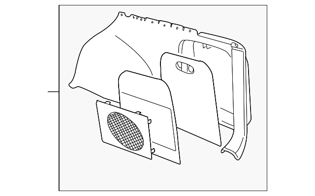 5008230 Деталь LOWER TRIM PANEL, LEFT