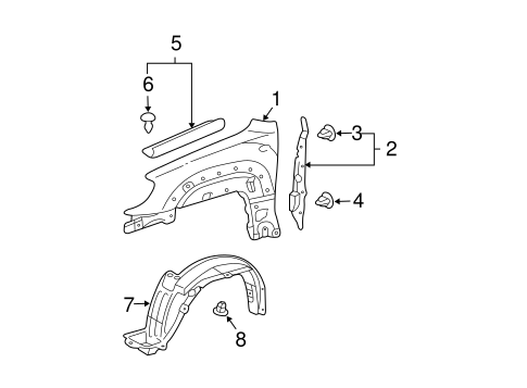 BODY/FENDER & COMPONENTS for 2009 Toyota 4Runner #1