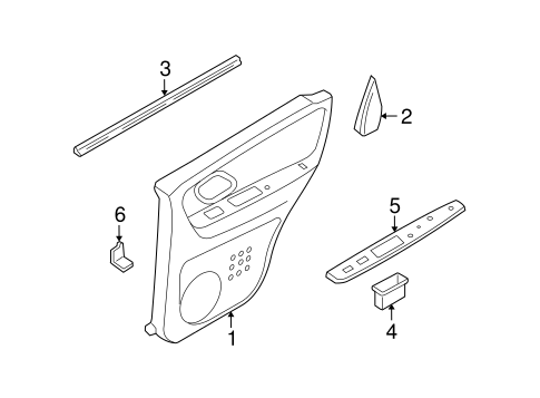 Mariner INTERIOR TRIM - REAR DOOR