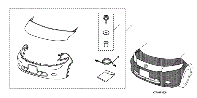ACCESSORIES/NOSE MASK (FULL) for 2012 Honda CIVIC COUPE #1