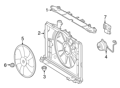 COOLING SYSTEM/COOLING FAN for 2014 Toyota Corolla #1