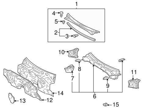BODY/COWL for 2003 Toyota Sequoia #1
