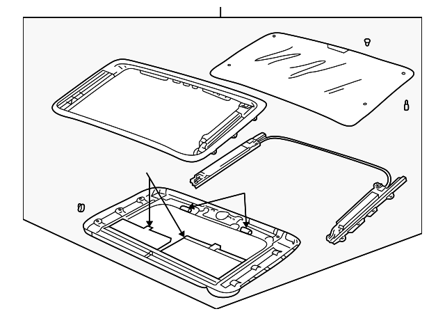 EED101471 Деталь SUNROOF ASSY