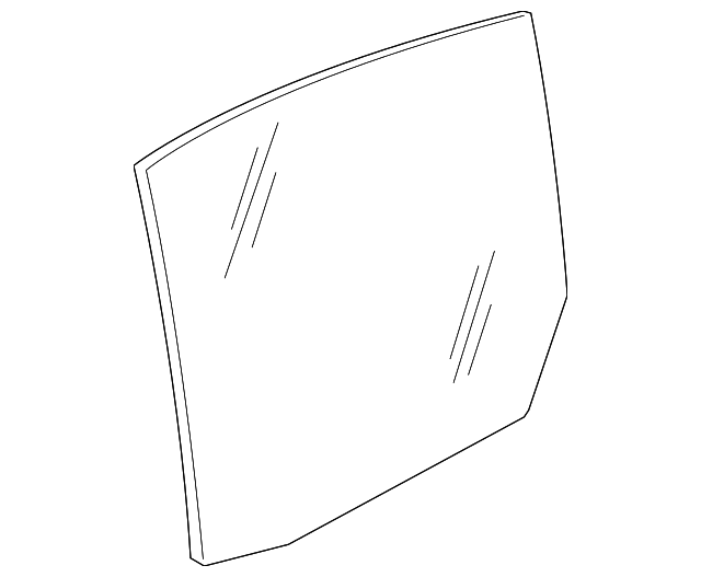 XR82483 Деталь MOVEABLE GLASS, RIGHT
