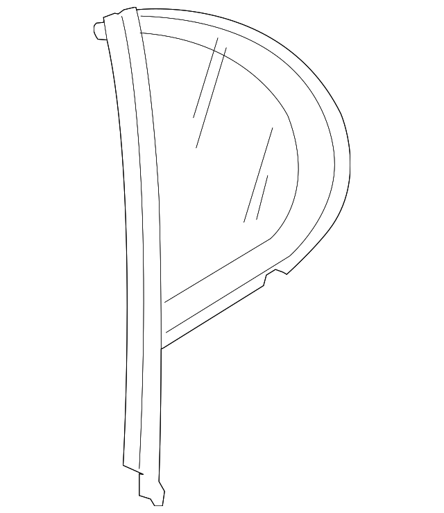 XR856605 Деталь FIXED GLASS, LEFT