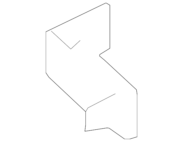 XR856622 Деталь MOVEABLE GLASS MOUNT BRACKET, RIGHT