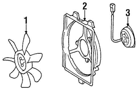 HVAC/CONDENSER FAN for 1996 Toyota Celica #1